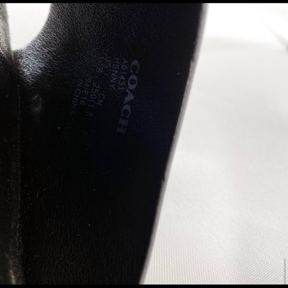 Coach Henny Lambskin Leather Criss Cross Heels - Picture 5 of 5